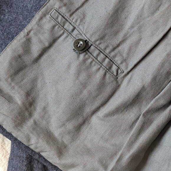 WWII 40s VTG Swiss Army Blue Wool Field Jacket Medium Pockets Militaria Heavy - Picture 10 of 10
